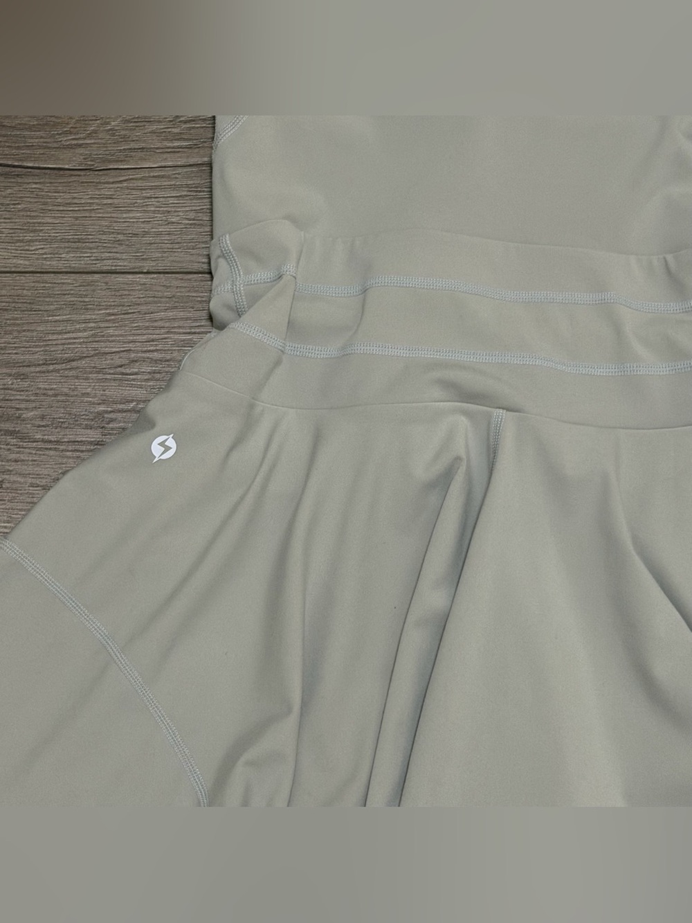 Popflex Women Twirl Dress ActiveFit & Flare Built in Shorts Sage Green Sz M - Picture 8 of 8